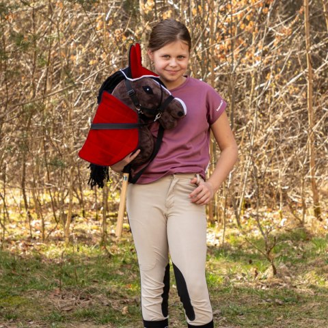 Derka dwustronna i nauszniki Skippi dla Hobby Horse - czerwona i czarna Derka dwustronna i nauszniki Skippi dla Hobby Horse - czerwona i czarna