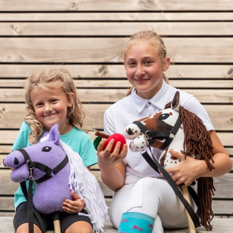Hobby Horse Skippi A4 - łaciaty - nakrapiany - brązowo biały - dla dziecka Hobby Horse Skippi A4 - łaciaty - nakrapiany - brązowo biały - dla dziecka
