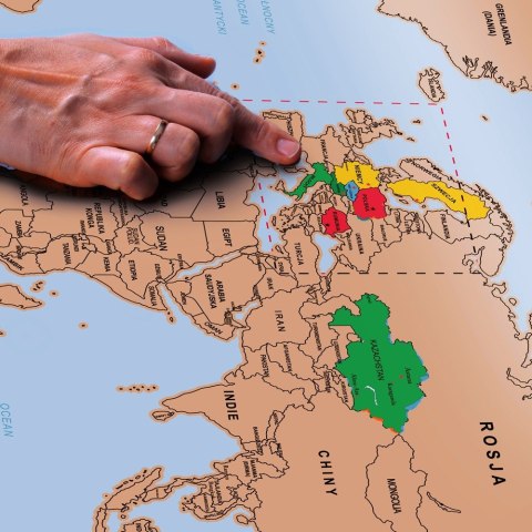 Mapa Odkrywcy Świat PL zdrapka PODRÓŻNIKA prezent Mapa Odkrywcy Świat PL zdrapka PODRÓŻNIKA prezent