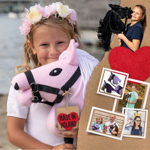Różowy Hobby Horse Skippi A5 - lekki i poręczny - prezent dla dziewczynki Różowy Hobby Horse Skippi A5 - lekki i poręczny - prezent dla dziewczynki