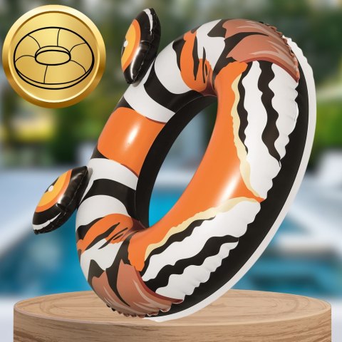 BESTWAY KOŁO DMUCHANE DO PŁYWANIA KÓŁKO PLAŻOWE TYGRYS DUŻE 91 CM BESTWAY KOŁO DMUCHANE DO PŁYWANIA KÓŁKO PLAŻOWE TYGRYS DUŻE 91 CM