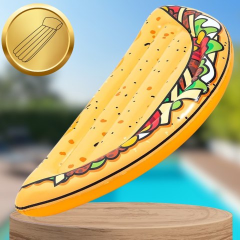 BESTWAY MATERAC DMUCHANY DO PŁYWANIA PLAŻA NA BASEN TACO DUŻY XXL BESTWAY MATERAC DMUCHANY DO PŁYWANIA PLAŻA NA BASEN TACO DUŻY XXL
