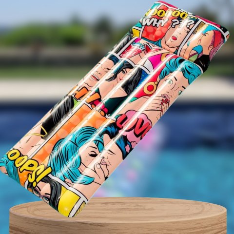 BESTWAY MATERAC DMUCHANY DO PŁYWANIA PLAŻOWY NA BASEN KOMIKS 183cm BESTWAY MATERAC DMUCHANY DO PŁYWANIA PLAŻOWY NA BASEN KOMIKS 183cm