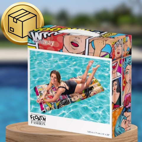 BESTWAY MATERAC DMUCHANY DO PŁYWANIA PLAŻOWY NA BASEN KOMIKS 183cm BESTWAY MATERAC DMUCHANY DO PŁYWANIA PLAŻOWY NA BASEN KOMIKS 183cm