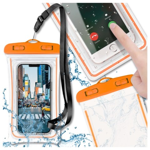 ETUI WODOODPORNE WODOSZCZELNE CASE NA TELEFON FLUORESCENCYJNE POMARAŃCZ ETUI WODOODPORNE WODOSZCZELNE CASE NA TELEFON FLUORESCENCYJNE POMARAŃCZ