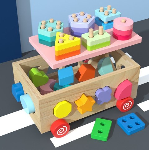 DREWNIANY SORTER KLOCKI Z KÓŁKAMI JHTOY-550 DREWNIANY SORTER KLOCKI Z KÓŁKAMI JHTOY-550