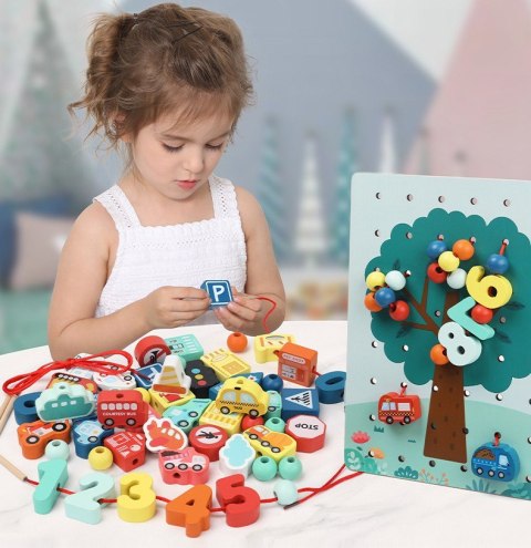 KLOCKI CYFERKI DRZEWO JHTOY-988 KLOCKI CYFERKI DRZEWO JHTOY-988
