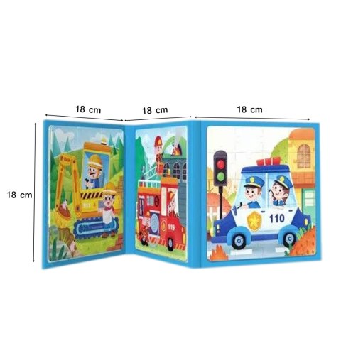MAGNETYCZNE PUZZLE KSIĄŻECZKA POJAZDY POLICJA STRAŻ JHTOY-268 MAGNETYCZNE PUZZLE KSIĄŻECZKA POJAZDY POLICJA STRAŻ JHTOY-268