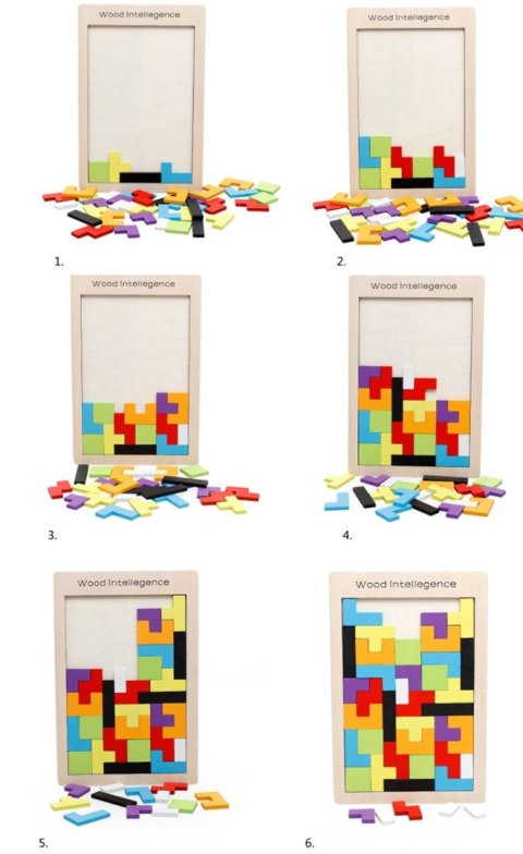 PUZZLE DREWNIANE TETRIS ZKB-815 PUZZLE DREWNIANE TETRIS ZKB-815