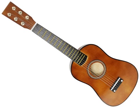 GITARA DREWNIANA AKUSTYCZNA 6 STRUNOWA DLA DZIECI COFFEE 60 CM GITARA DREWNIANA AKUSTYCZNA 6 STRUNOWA DLA DZIECI COFFEE 60 CM