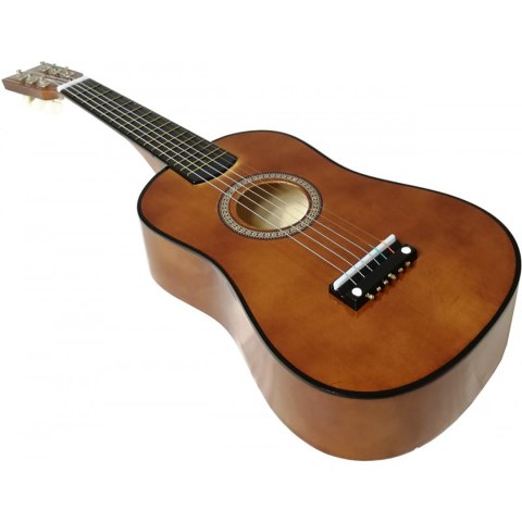 GITARA DREWNIANA AKUSTYCZNA 6 STRUNOWA DLA DZIECI COFFEE 60 CM GITARA DREWNIANA AKUSTYCZNA 6 STRUNOWA DLA DZIECI COFFEE 60 CM