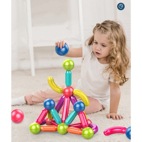 Klocki edukacyjne magnetyczne konstrukcyjne sticks 64 el. Klocki edukacyjne magnetyczne konstrukcyjne sticks 64 el.