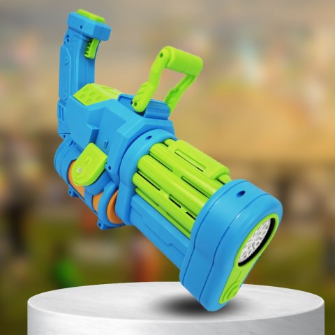 PISTOLET BAZUKA NA BAŃKI I WODĘ ELEKTRYCZNY AUTOMATYCZNY KARABIN WODNY 2W1 NIEBIESKO ZIELONY PISTOLET BAZUKA NA BAŃKI I WODĘ ELEKTRYCZNY AUTOMATYCZNY KARABIN WODNY 2W1 NIEBIESKO ZIELONY