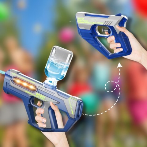 PISTOLET NA WODĘ ELEKTRYCZNY AUTOMATYCZNY KARABIN WODNY 2W1 AKUMULATOR NIEBIESKI PISTOLET NA WODĘ ELEKTRYCZNY AUTOMATYCZNY KARABIN WODNY 2W1 AKUMULATOR NIEBIESKI