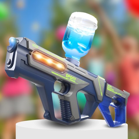 PISTOLET NA WODĘ ELEKTRYCZNY AUTOMATYCZNY KARABIN WODNY 2W1 AKUMULATOR NIEBIESKI PISTOLET NA WODĘ ELEKTRYCZNY AUTOMATYCZNY KARABIN WODNY 2W1 AKUMULATOR NIEBIESKI