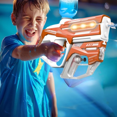PISTOLET NA WODĘ ELEKTRYCZNY AUTOMATYCZNY KARABIN WODNY 2W1 AKUMULATOR POMARAŃCZOWY PISTOLET NA WODĘ ELEKTRYCZNY AUTOMATYCZNY KARABIN WODNY 2W1 AKUMULATOR POMARAŃCZOWY