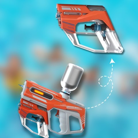 PISTOLET NA WODĘ ELEKTRYCZNY AUTOMATYCZNY KARABIN WODNY 2W1 AKUMULATOR POMARAŃCZOWY PISTOLET NA WODĘ ELEKTRYCZNY AUTOMATYCZNY KARABIN WODNY 2W1 AKUMULATOR POMARAŃCZOWY