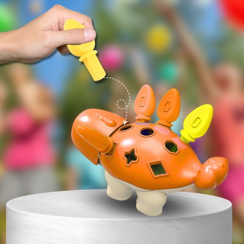 PUZZLE UKŁADANKA DOPASUJ KSZTAŁTY MONTESSORI KSZTAŁTY DINOZAUR SORTER POMARAŃCZOWY PUZZLE UKŁADANKA DOPASUJ KSZTAŁTY MONTESSORI KSZTAŁTY DINOZAUR SORTER POMARAŃCZOWY