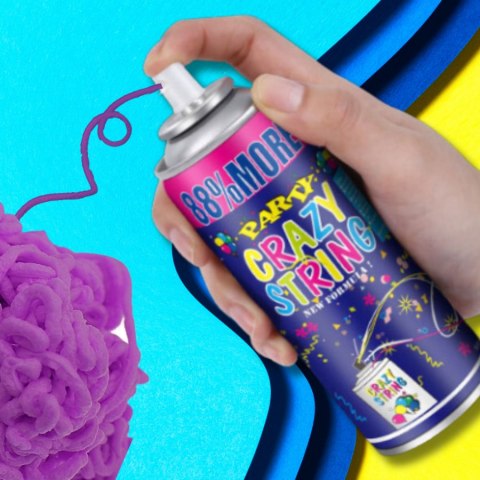 SERPENTYNA KONFETTI W SPRAYU NEON NA URODZINY IMPREZĘ FIOLETOWA 250 ML SERPENTYNA KONFETTI W SPRAYU NEON NA URODZINY IMPREZĘ FIOLETOWA 250 ML