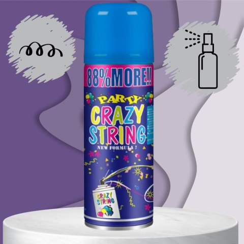 SERPENTYNA KONFETTI W SPRAYU NEON NA URODZINY IMPREZĘ NIEBIESKI 250 ML SERPENTYNA KONFETTI W SPRAYU NEON NA URODZINY IMPREZĘ NIEBIESKI 250 ML