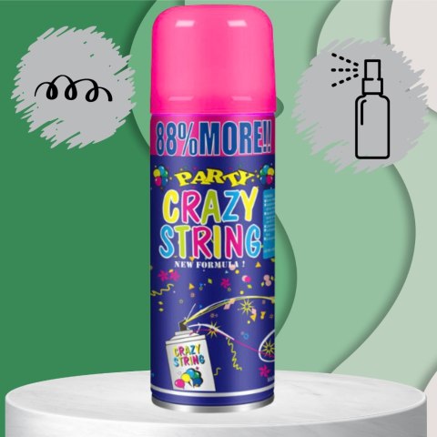 SERPENTYNA KONFETTI W SPRAYU NEON NA URODZINY IMPREZĘ RÓŻOWY 250 ML SERPENTYNA KONFETTI W SPRAYU NEON NA URODZINY IMPREZĘ RÓŻOWY 250 ML
