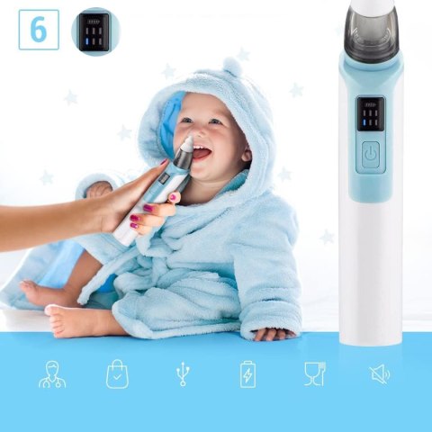 ASPIRATOR ELEKTRYCZNY DO NOSA NA KATAR ODCIĄGACZ NIEBIESKI ASPIRATOR ELEKTRYCZNY DO NOSA NA KATAR ODCIĄGACZ NIEBIESKI