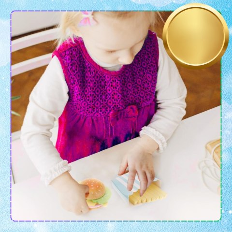 Drewniany Duży Zestaw Hamburger dla Dzieci Zabawka Edukacyjna Frytki Napój Drewniany Duży Zestaw Hamburger dla Dzieci Zabawka Edukacyjna Frytki Napój