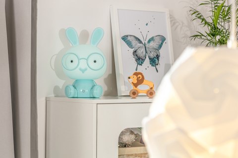 LAMPA LAMPKA BIURKOWA NOCNA DLA DZIECI KRÓLIK LED NIEBIESKA LAMPA LAMPKA BIURKOWA NOCNA DLA DZIECI KRÓLIK LED NIEBIESKA