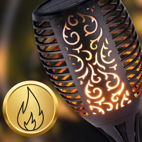 LAMPY POCHODNIE SOLARNE OGRODOWE PŁOMIEŃ LED LAMPKI LAMPKA SOLARNA 8x LAMPY POCHODNIE SOLARNE OGRODOWE PŁOMIEŃ LED LAMPKI LAMPKA SOLARNA 8x