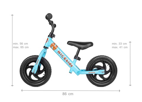 Rowerek biegowy 12' NICEkids BLUE ORANGE 2133 Rowerek biegowy 12' NICEkids BLUE ORANGE 2133
