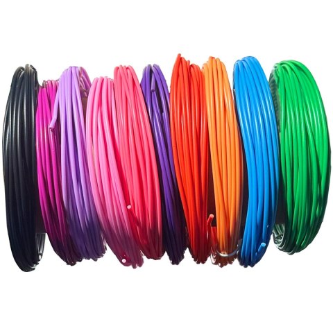 Wkłady PCL Długopis 3D Pen Zestaw 10 x Filamenty 5m kolor 1,75mm Wkłady PCL Długopis 3D Pen Zestaw 10 x Filamenty 5m kolor 1,75mm