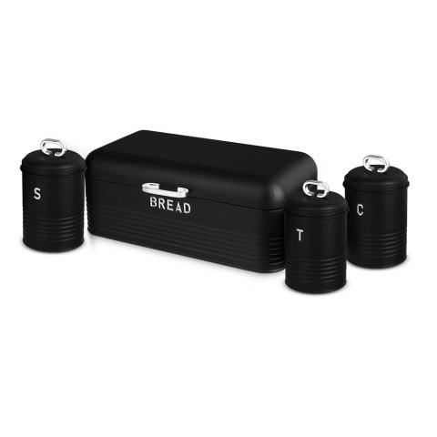CHLEBAK STALOWY Z 3 POJEMNIKAMI BERLINGER HAUS BLACK SILVER BH-6754 CHLEBAK STALOWY Z 3 POJEMNIKAMI BERLINGER HAUS BLACK SILVER BH-6754
