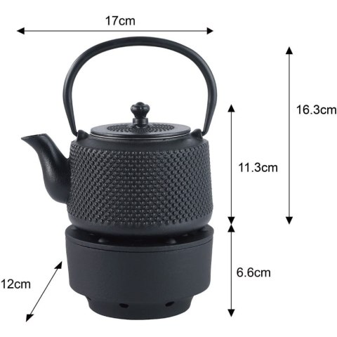 CZAJNICZEK ŻELIWNY Z PODGRZEWACZEM ZAPARZACZ 0.8L KINGHOFF KH-1847 CZAJNICZEK ŻELIWNY Z PODGRZEWACZEM ZAPARZACZ 0.8L KINGHOFF KH-1847