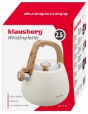 CZAJNIK STALOWY NA GAZ 2.5L INDUKCJA KLAUSBERG KB-7775 KREMOWY MATOWY CZAJNIK STALOWY NA GAZ 2.5L INDUKCJA KLAUSBERG KB-7775 KREMOWY MATOWY