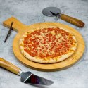 DESKA DO SERWOWANIA PIZZY 30cm BAMBUS KINGHOFF KH-1673 DESKA DO SERWOWANIA PIZZY 30cm BAMBUS KINGHOFF KH-1673