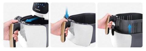 DUŻA FRYTOWNICA BEZTŁUSZCZOWA BIAŁA 7.7L 1800W KLAUSBERG AIR FRYER KB-7709 DUŻA FRYTOWNICA BEZTŁUSZCZOWA BIAŁA 7.7L 1800W KLAUSBERG AIR FRYER KB-7709