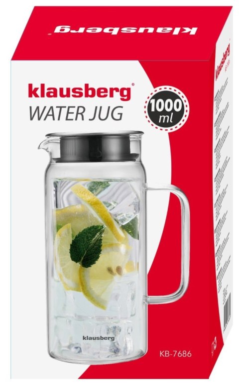 DZBANEK SZKLANY 1.0L KLAUSBERG KB-7686 DZBANEK SZKLANY 1.0L KLAUSBERG KB-7686