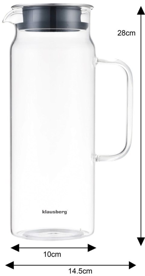 DZBANEK SZKLANY 1.5L KLAUSBERG KB-7687 DZBANEK SZKLANY 1.5L KLAUSBERG KB-7687