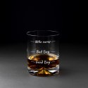 Etui na whisky i 2 szklanki Who cares prezent ślub