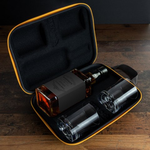 Etui na whisky ze szklankami podróżne 2 szklanki Etui na whisky ze szklankami podróżne 2 szklanki