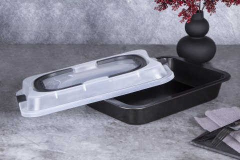 FORMA BLACHA DO PIECZENIA Z POKRYWĄ 36.5X24.5X5.5CM BERLINGER HAUS SHINY BLACK BH-7840 FORMA BLACHA DO PIECZENIA Z POKRYWĄ 36.5X24.5X5.5CM BERLINGER HAUS SHINY BLACK BH-7840