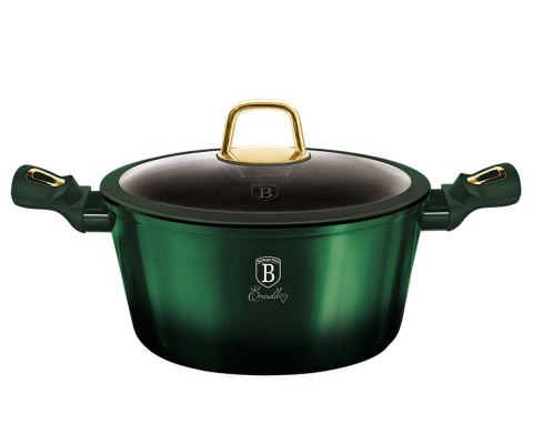 GARNEK GRANITOWY 6.1L 28CM BERLINGER HAUS METALLIC LINE EMERALD BH-6059 GARNEK GRANITOWY 6.1L 28CM BERLINGER HAUS METALLIC LINE EMERALD BH-6059