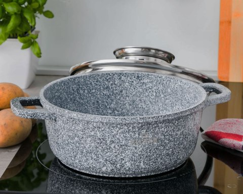 GARNEK MARMUROWY 1.7L 18cm ZILNER GREY ZL-6999 GARNEK MARMUROWY 1.7L 18cm ZILNER GREY ZL-6999