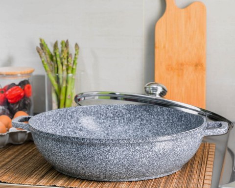 GARNEK MARMUROWY WOK 3.3L 28CM ZILNER ZL-7069 GARNEK MARMUROWY WOK 3.3L 28CM ZILNER ZL-7069