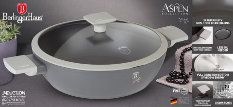 GARNEK NISKI Z POW. TYTANOWĄ 28cm 3.8L BERLINGER HAUS ASPEN BH-7070 GARNEK NISKI Z POW. TYTANOWĄ 28cm 3.8L BERLINGER HAUS ASPEN BH-7070