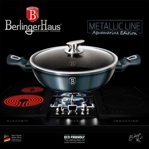 GARNEK PŁASKI 3.8L / 28CM BERLINGER HAUS METALLIC AQUAMARINE BH-1877 GARNEK PŁASKI 3.8L / 28CM BERLINGER HAUS METALLIC AQUAMARINE BH-1877