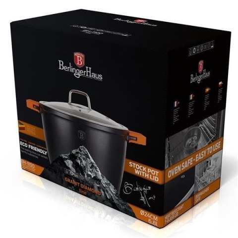 GARNEK Z POKR. 24cm BERLINGER HAUS GRANIT DIAMOND LINE BH-1100N GARNEK Z POKR. 24cm BERLINGER HAUS GRANIT DIAMOND LINE BH-1100N