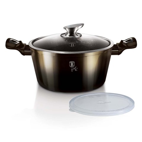 GARNEK Z POWŁOKĄ GRANITOWĄ 6.1L 28CM BERLINGER HAUS SHINY BLACK BH-6606 GARNEK Z POWŁOKĄ GRANITOWĄ 6.1L 28CM BERLINGER HAUS SHINY BLACK BH-6606
