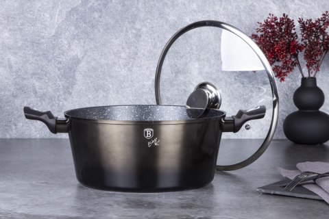 GARNEK Z POWŁOKĄ GRANITOWĄ 6.1L 28CM BERLINGER HAUS SHINY BLACK BH-6606 GARNEK Z POWŁOKĄ GRANITOWĄ 6.1L 28CM BERLINGER HAUS SHINY BLACK BH-6606