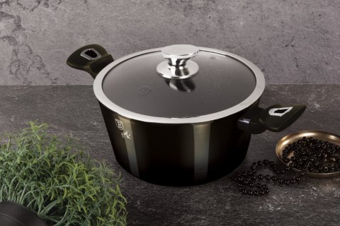 GARNEK Z POWŁOKĄ GRANITOWĄ 6.1L 28CM BERLINGER HAUS SHINY BLACK BH-6606 GARNEK Z POWŁOKĄ GRANITOWĄ 6.1L 28CM BERLINGER HAUS SHINY BLACK BH-6606